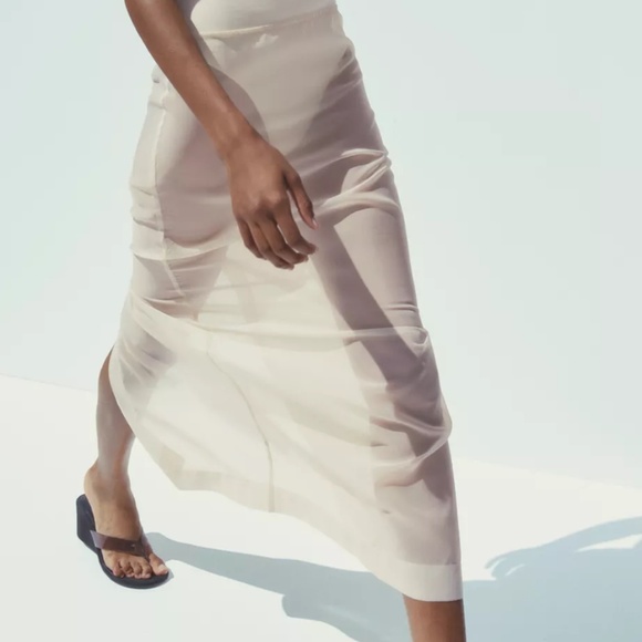 Zara Organza Midi Skirt - Picture 3 of 8